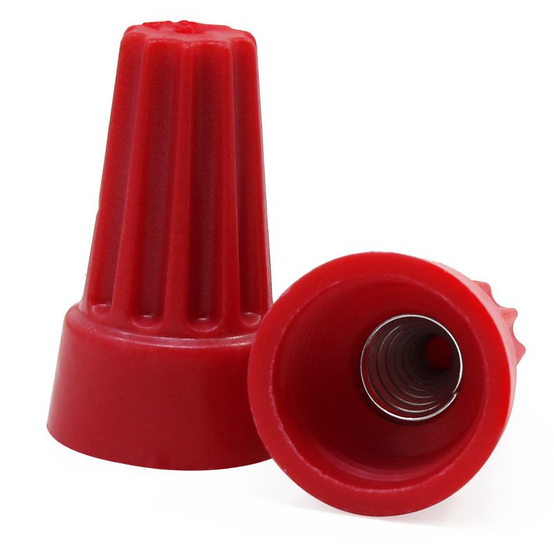 CONECTOR ELECTRICO DE ROSCAR ROJO