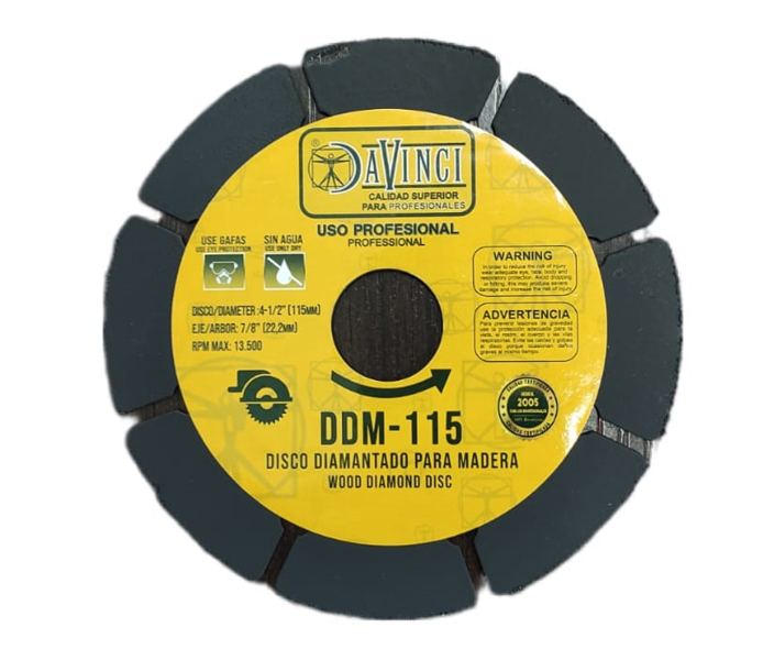 DISCO CORTE MADERA FIBROCEMENTO DAVINCI