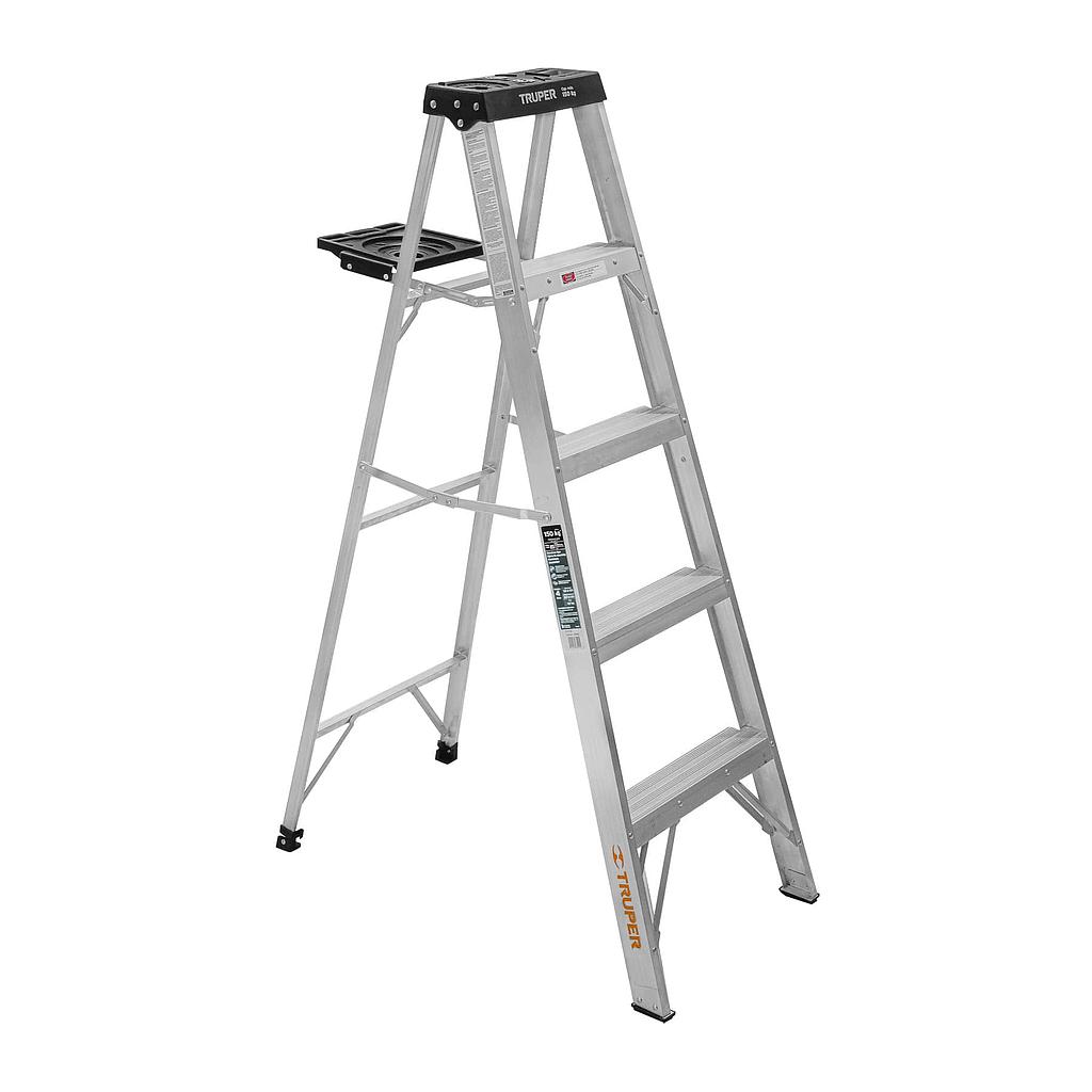 ESCALERA TIPO TIJERA DE ALUMINIO 4 PELDAÑOS TRUPER