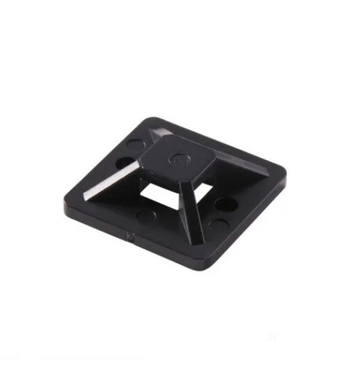 GANCHO ADHESIVO NEGRO PARA AMARRE