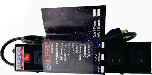 MULTITOMA CON FUSIBLE ALPEC 3MT LINEAL