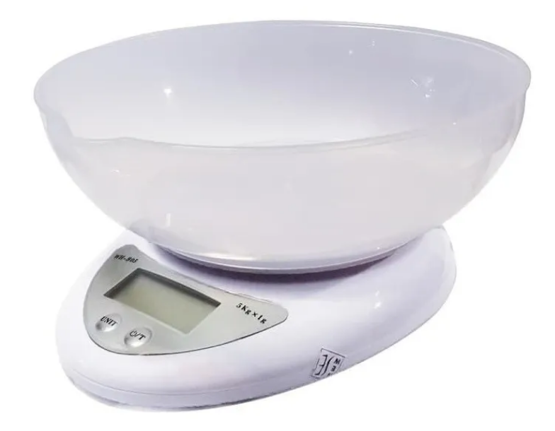 BASCULA ELECTRONICA CON RECIPIENTE