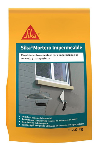 SIKA 101MORTERO PLUS IMPERMEABLE GRIS 10KL