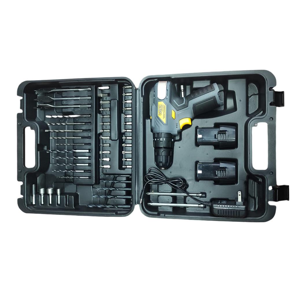 TALADRO INALAMBRICO 12V 3/8" MALETIN ACCESORIOS DAVINCI