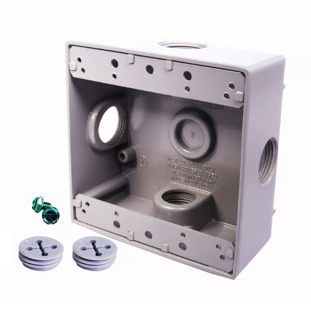 CAJA 2400 ALUMINIO 3 AGUJEROS 3/4