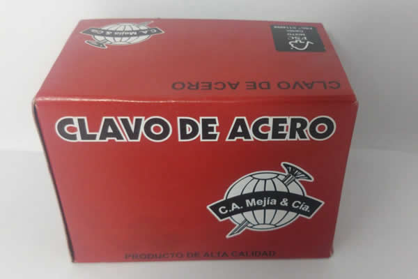 CAJA CLAVO ACERO GUARDA ESCOBA 1-1/2"