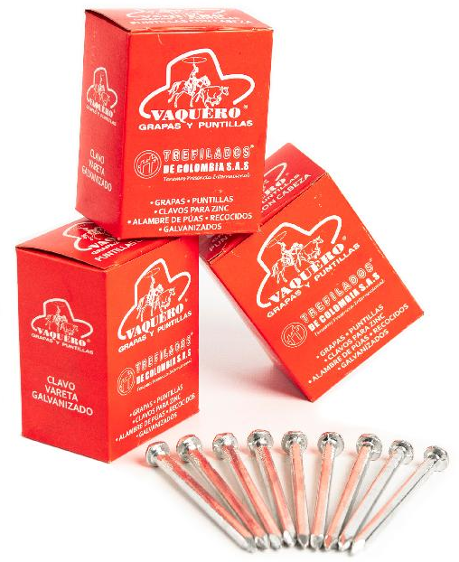 CAJA PUNTILLA CON CABEZA 400G 2-1/2 VAQUERO