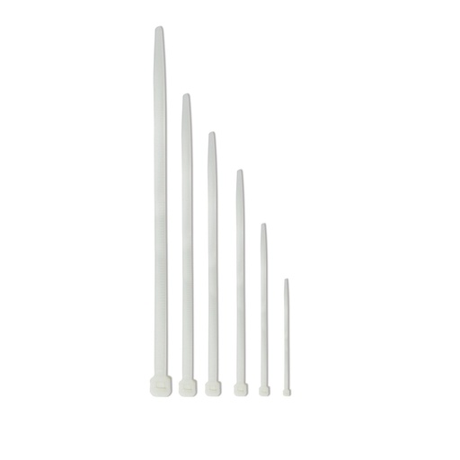 [1010] AMARRE PLASTICO 150X2.5MM BLANCO 100UND VESTA