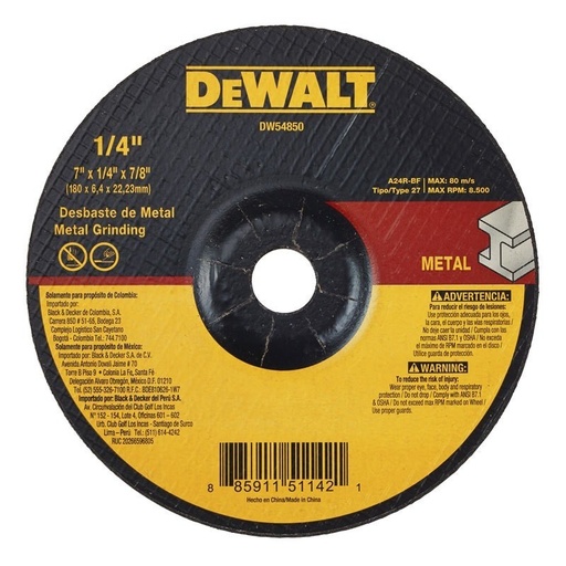 [DW54850] DISCO PARA PULIR 7'' DEWALT 