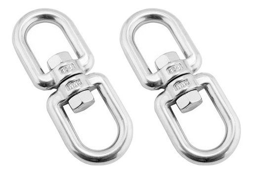 [G-402] GANCHO GIRATORIO DESTORCEDOR METALICO 1/4