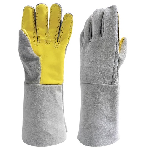 [1010] GUANTE CARNAZA 11" RERFORZADO VAQUETA