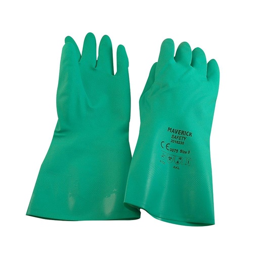 [2016238 MP] GUANTE NITRILO VERDE MAVERICK #9