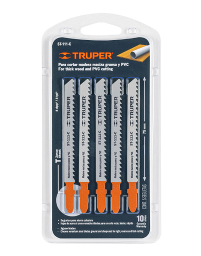 [18137 TR] JUEGO CUCHILLA CALADORA 5 PCZ TRUPER