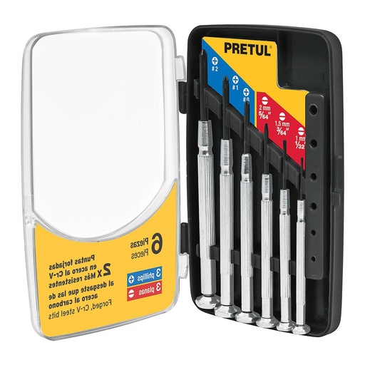 [21382 TR] JUEGO DESARMADOR JOYERO DE PRECISION PRETUL