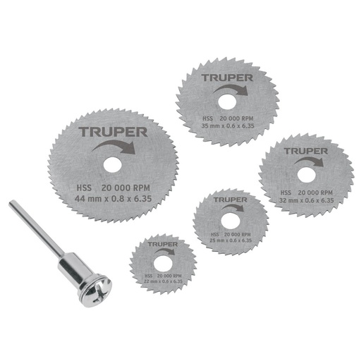 [102328 TR] KIT MINIDISCOS SIERRA 5PZ TRUPER