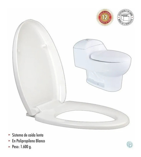 [FERMETAL] ASIENTO SANITARIO ALONGADO CIERRE LENTO BEIGE