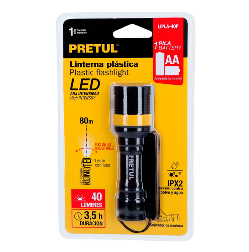 [28019 TR] LINTERNA LED 1 PILA AA PRETUL