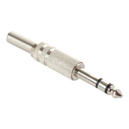 [PEM] PLUG ESTEREO METALICO 1/4 MICROFONO