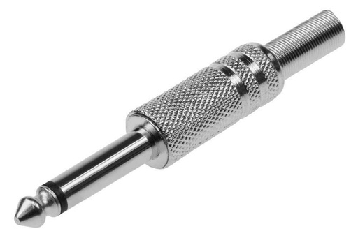 [PMM] PLUG MONOFONICO METALICO 1/4 MICROFONO