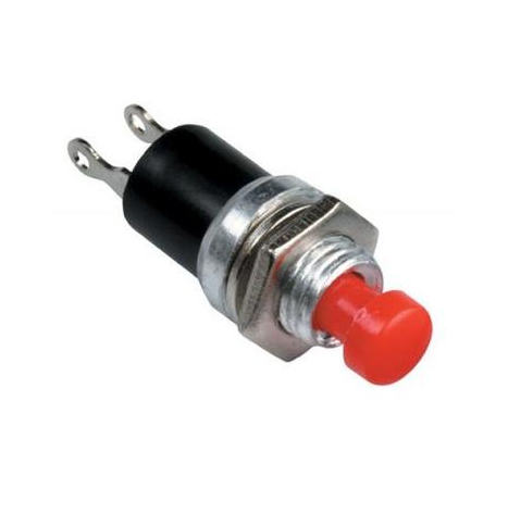 [PUL04] PULSADOR REDONDO PEQUEÑO 2 TERMINAL ROJO