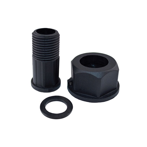 [HELBERT] RACOR CONECTOR PLASTICO PARA MEDIDOR AGUA UNIDAD