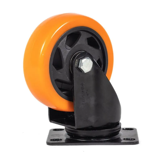 [3120015 tyc] RODACHINA GIRATORIA NARANJA 4"