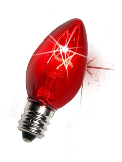 [1010] BOMBILLO CANDELABRO ROJO