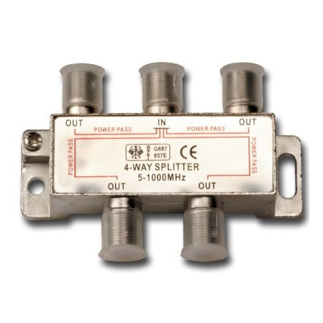 [1010] SPLITER COAXIAL 1 ENTRADA 4 SALIDAS
