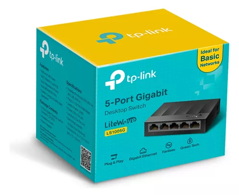 [1010] SWITCH RJ 45 DE 5 PUERTOS TP-LINK 10/1000Mbps