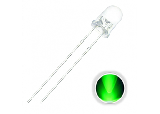 [1010] BOMBILLO LED DIODO DE CHORRO VERDE  