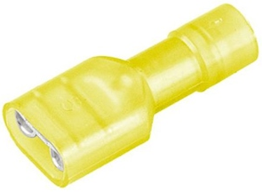 [TER30 3020509] TERMINAL PLANA HEMBRA AISLADA AMARILLA