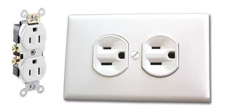 [1010] TOMA TIPO LEVINTON BLANCA CON TAPA EXE