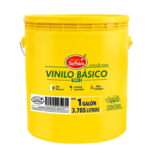 [1010] VINILO TITO PABON BÁSICO TIPO 2 GALON