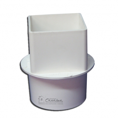 [1010] ADAPTADOR CANAL REDONDO A CUADRADO