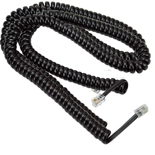 [1010] CABLE ESPIRAL BOCINA TELEFONO 8MT