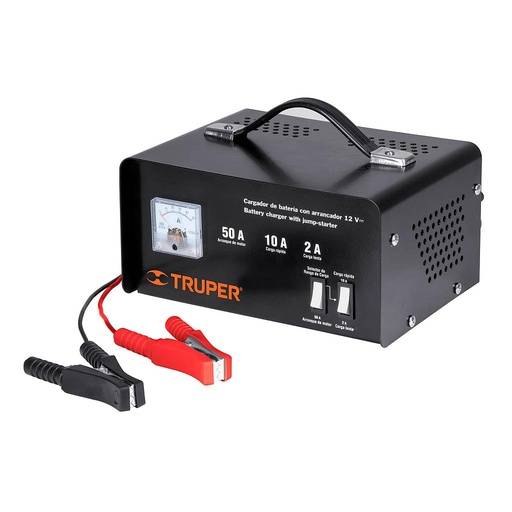 [13027 TR] CARGADOR DE BATERIA CON ARRANCADOR 12V-50A TRUPER 