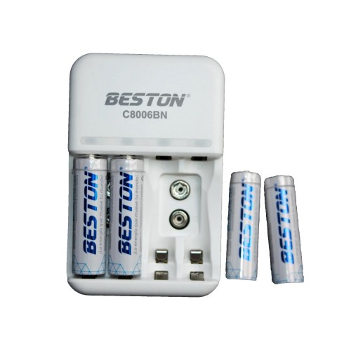 [TC-015] CARGADOR PILA DOBLE A 4 BATERIAS TC-015